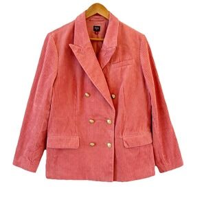 Rowing Blazers x Target Rose Pink Corduroy Blazer Jacket Womens Large Preppy